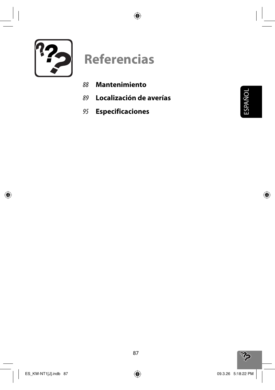 Referencias | JVC KW-NT1 User Manual | Page 185 / 293
