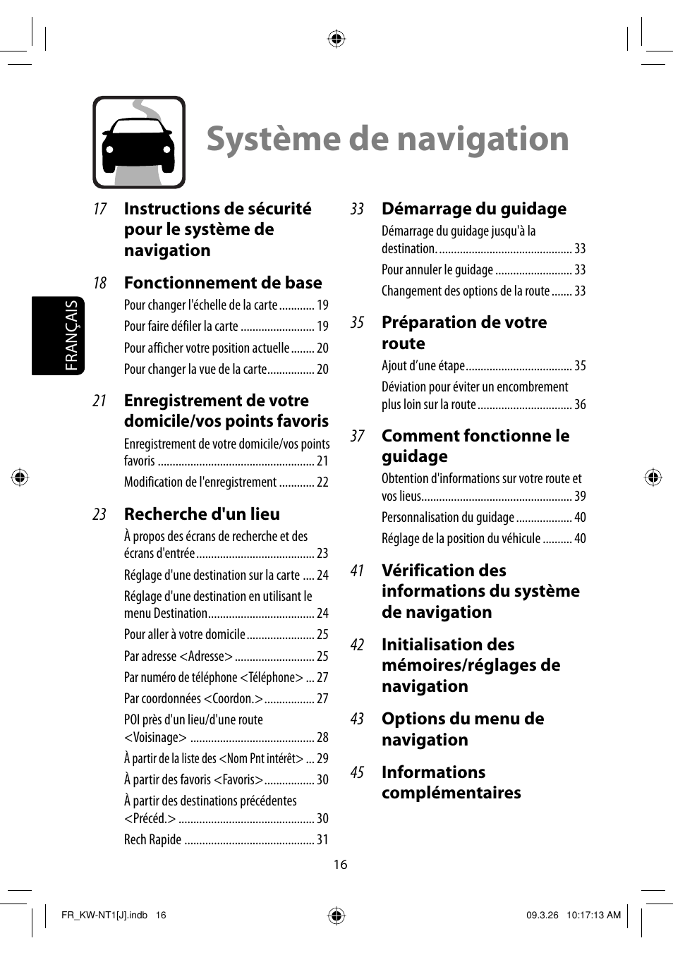 Systeme de navigation, Système de navigation | JVC KW-NT1 User Manual | Page 210 / 293