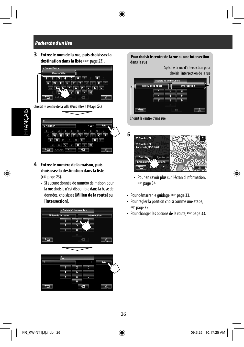 Français 5, Recherche d'un lieu | JVC KW-NT1 User Manual | Page 220 / 293