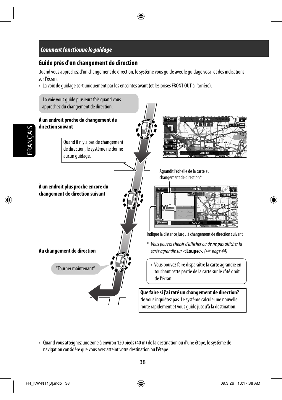 Français guide près d'un changement de direction | JVC KW-NT1 User Manual | Page 232 / 293