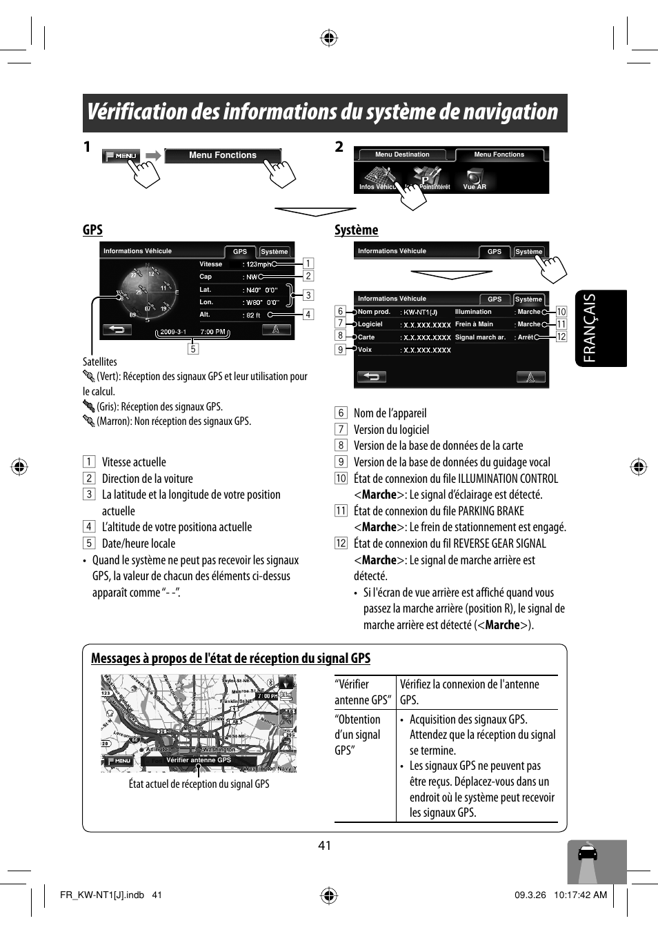 Français, Système | JVC KW-NT1 User Manual | Page 235 / 293