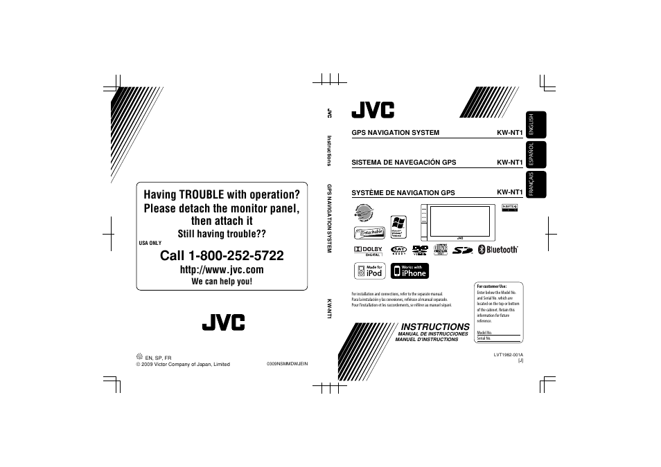 Still having trouble, Instructions, We can help you | JVC KW-NT1 User Manual | Page 292 / 293