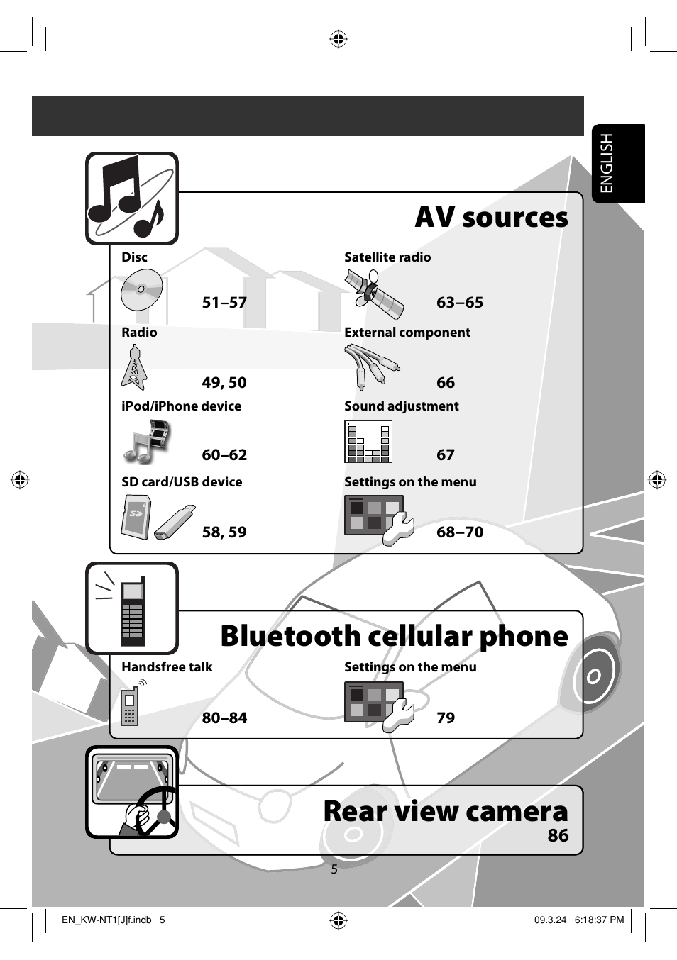 JVC KW-NT1 User Manual | Page 5 / 293