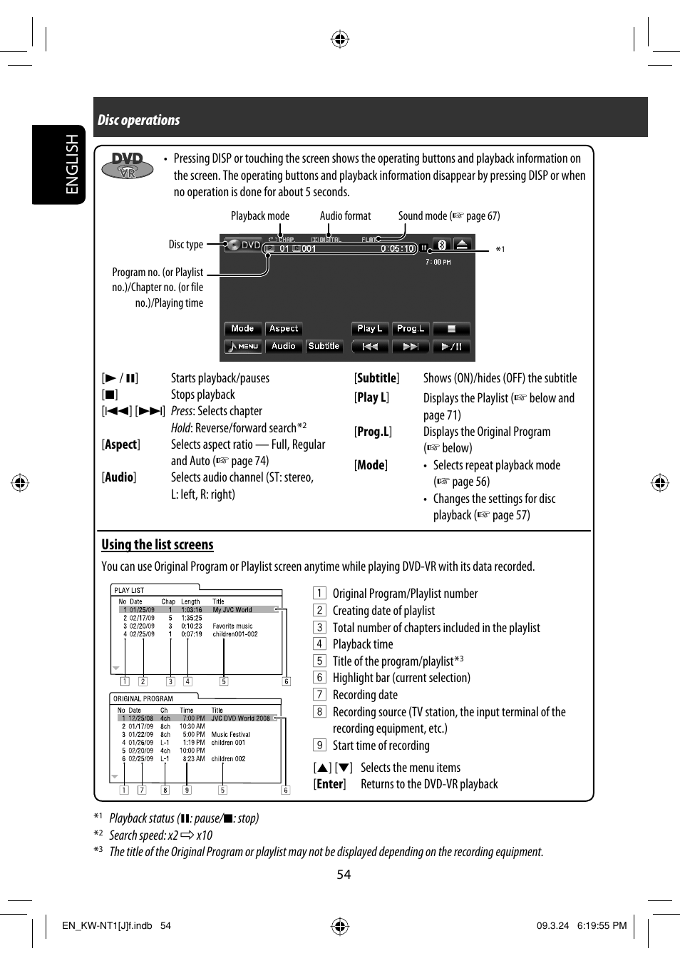 English | JVC KW-NT1 User Manual | Page 54 / 293