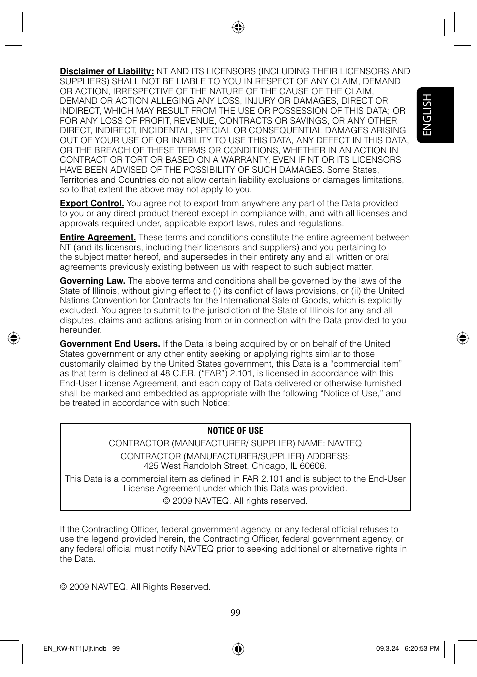 English | JVC KW-NT1 User Manual | Page 99 / 293