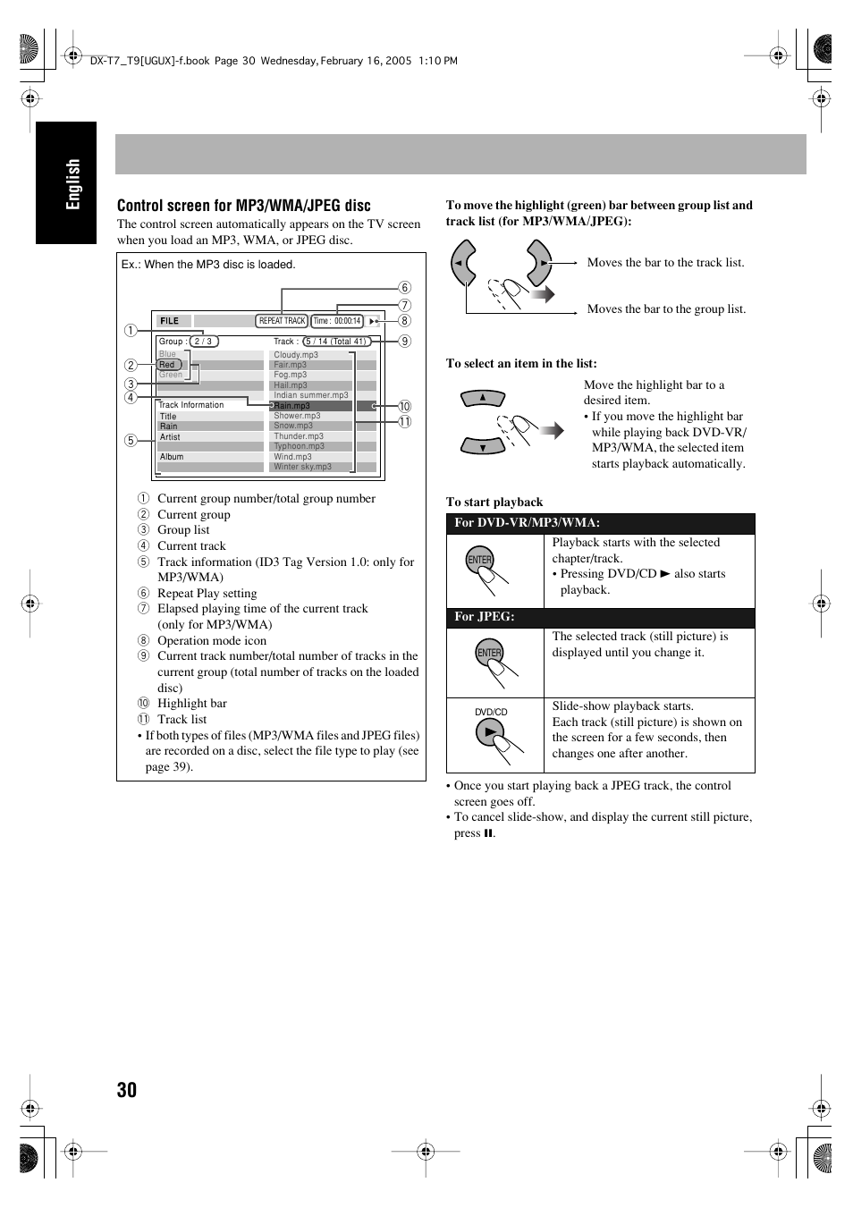 English | JVC CA-DXT7 User Manual | Page 89 / 212