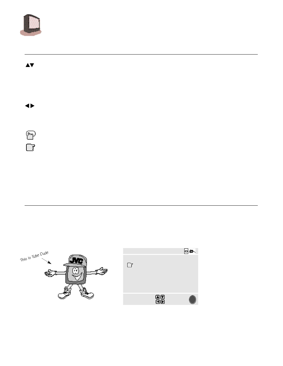 Plugging in your new tv, The symbols used in this guide | JVC AV 36980 User Manual | Page 16 / 48