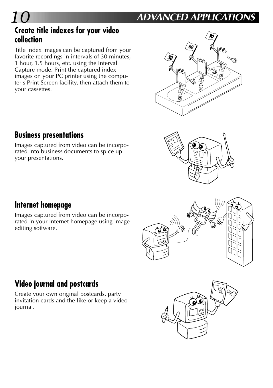 Advanced applications | JVC 0397MKV*UN*YP User Manual | Page 10 / 68
