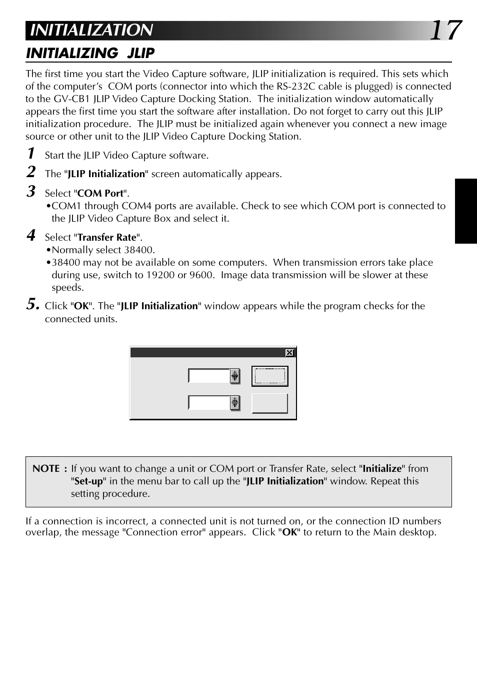 Initialization | JVC 0397MKV*UN*YP User Manual | Page 17 / 68