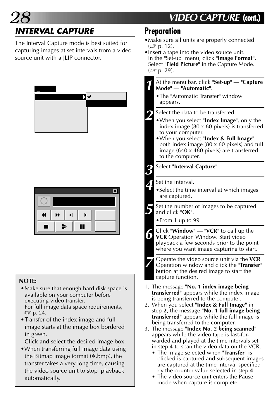 Video capture, Cont.), Preparation | JVC 0397MKV*UN*YP User Manual | Page 28 / 68