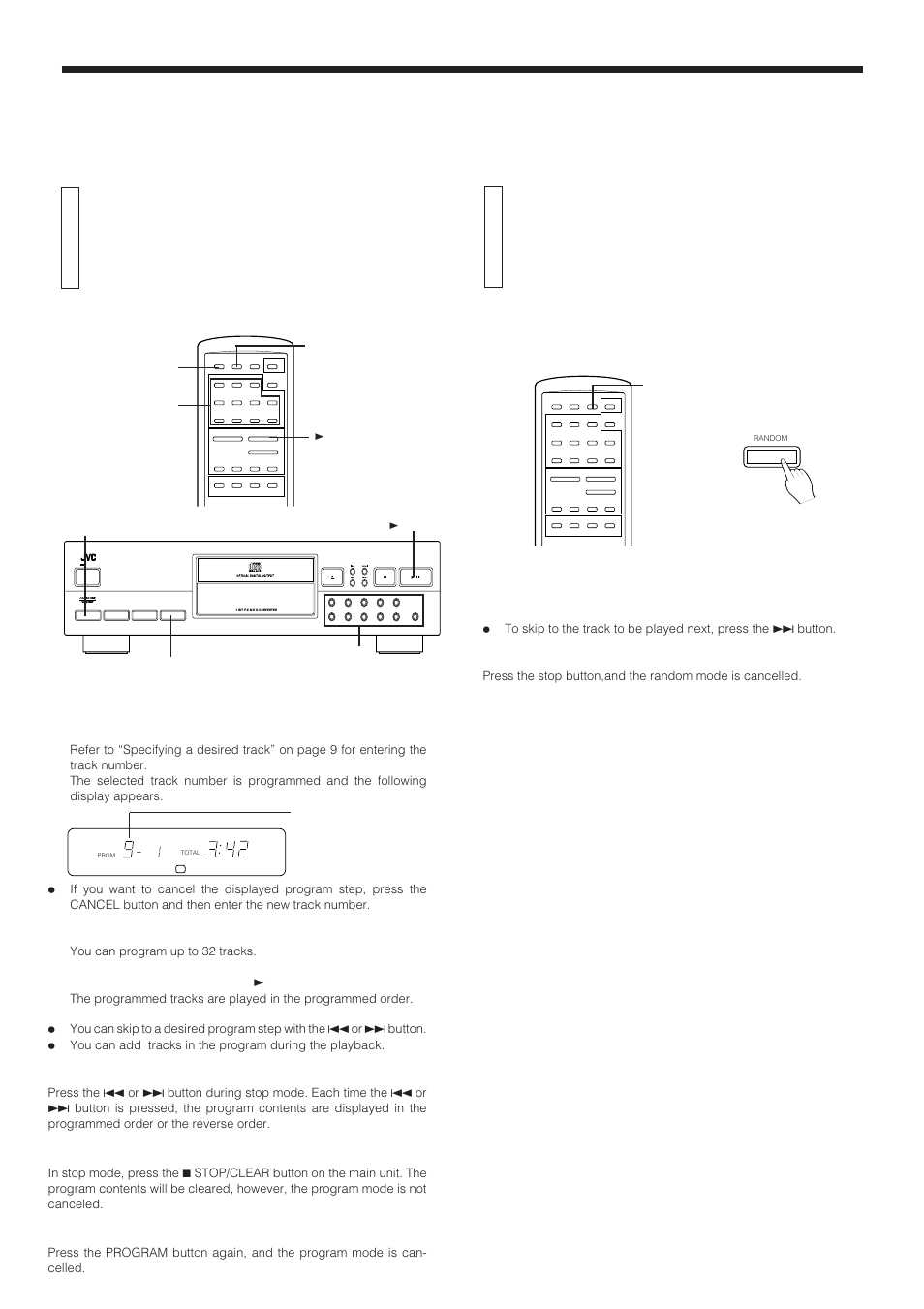 Various playback patterns, Page 10 | JVC XL-Z132BK User Manual | Page 15 / 20