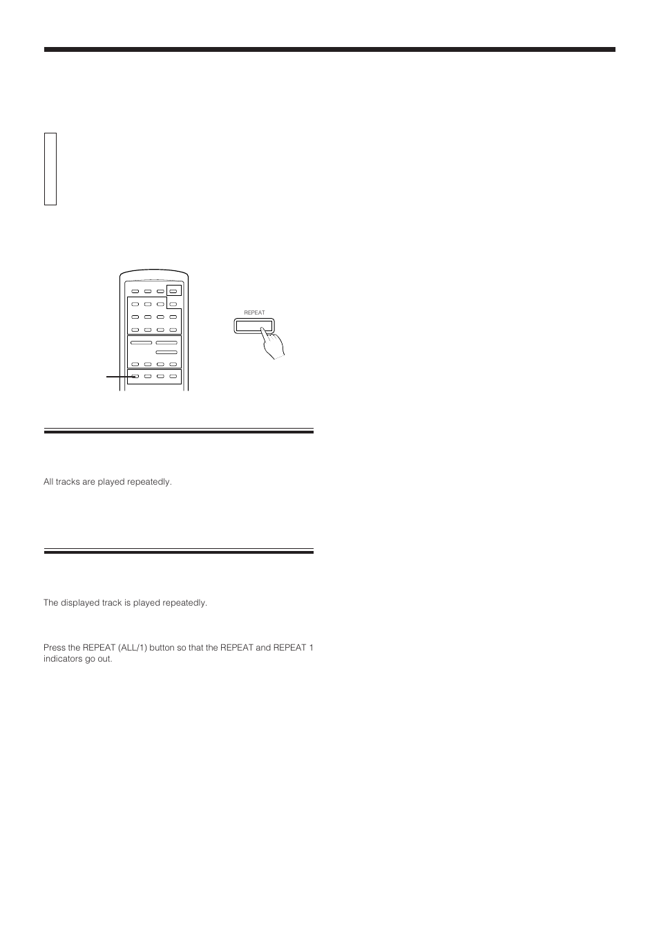 Playing repeatedly, Repeating whole disc, Repeating one track | JVC XL-Z132BK User Manual | Page 16 / 20