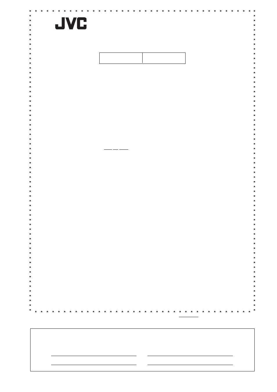 Limited warranty, Audio-1 | JVC XL-Z132BK User Manual | Page 4 / 20