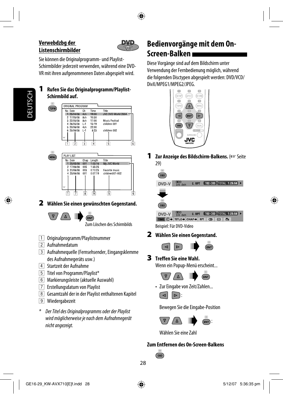 Bedienvorgänge mit dem on- screen-balken | JVC KW-AVX710  EU User Manual | Page 100 / 291