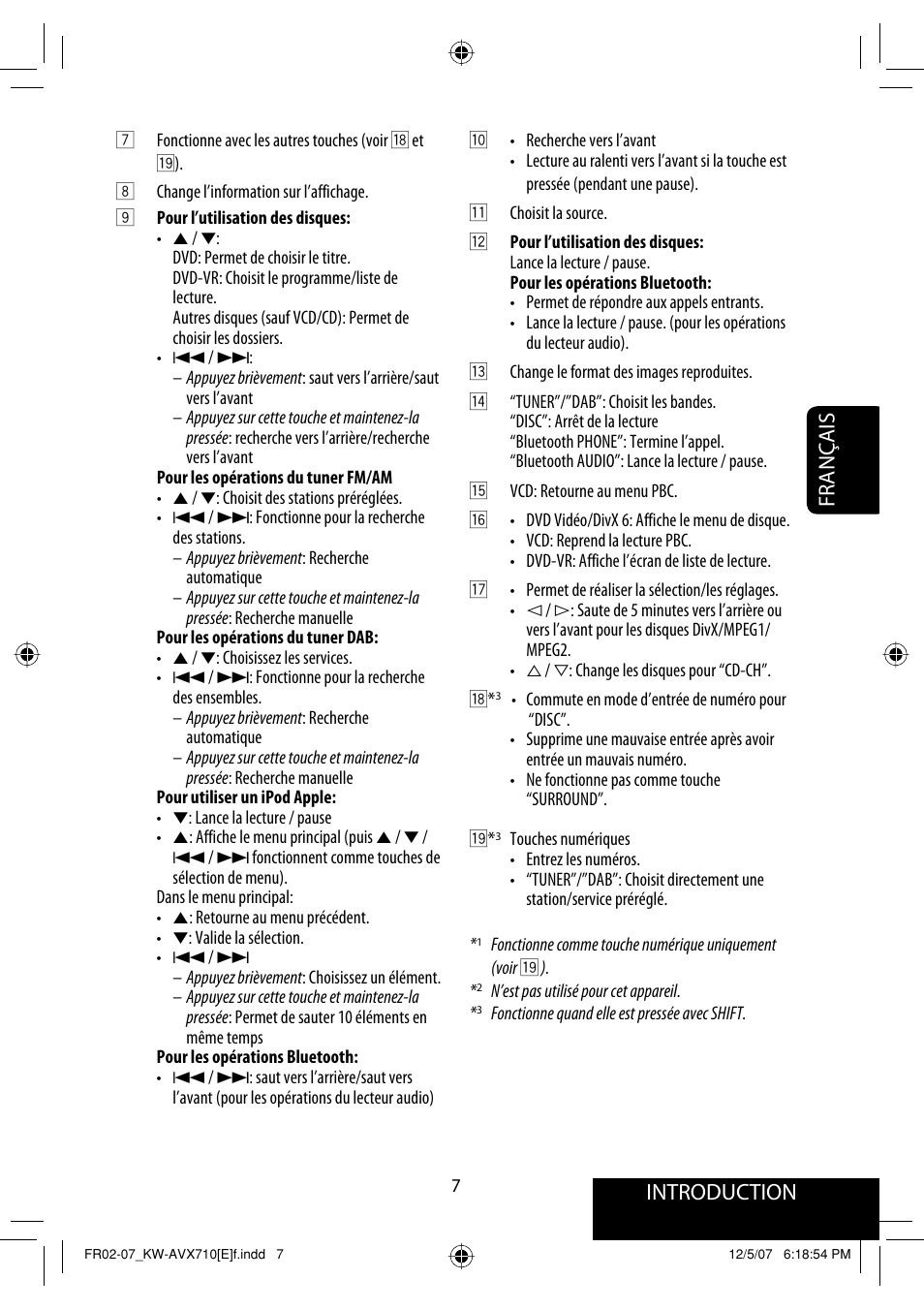 Français introduction | JVC KW-AVX710  EU User Manual | Page 151 / 291