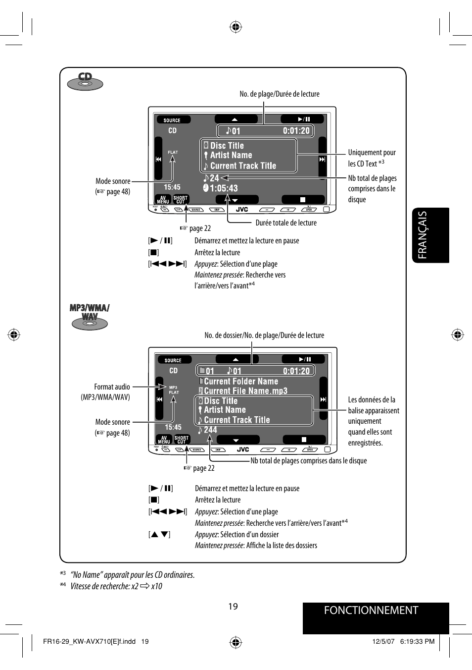 Fonctionnement, Français | JVC KW-AVX710  EU User Manual | Page 163 / 291