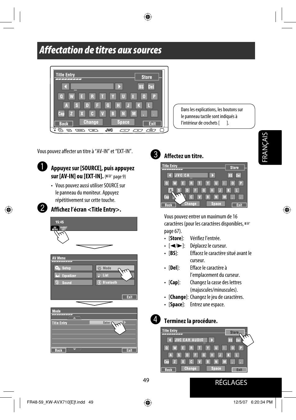 Affectation de titres aux sources | JVC KW-AVX710  EU User Manual | Page 193 / 291