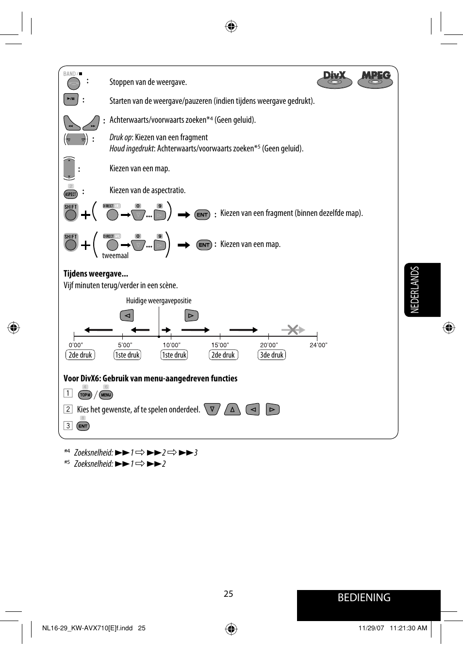 Bediening, Nederlands | JVC KW-AVX710  EU User Manual | Page 241 / 291