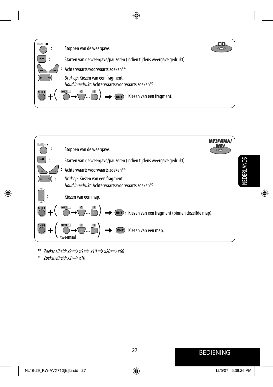 Bediening, Nederlands | JVC KW-AVX710  EU User Manual | Page 243 / 291