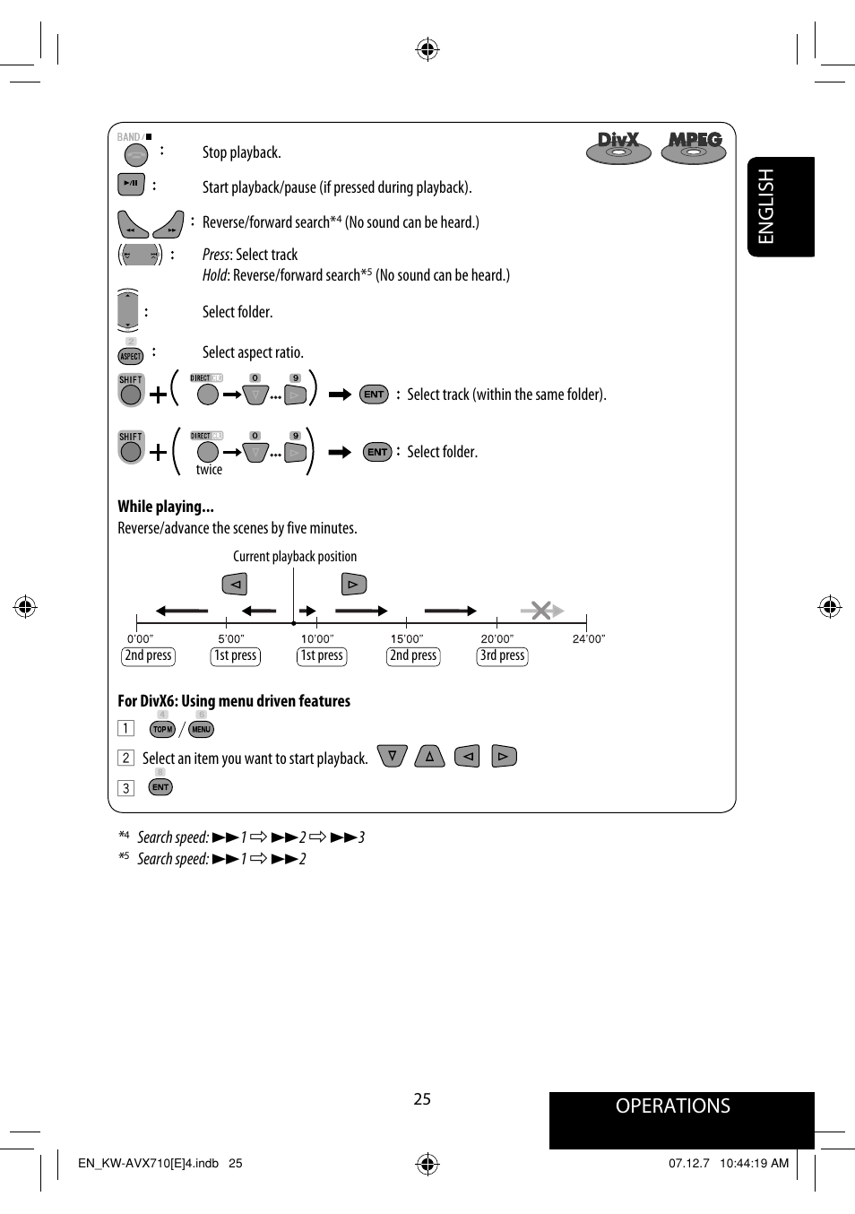 Operations, English | JVC KW-AVX710  EU User Manual | Page 25 / 291