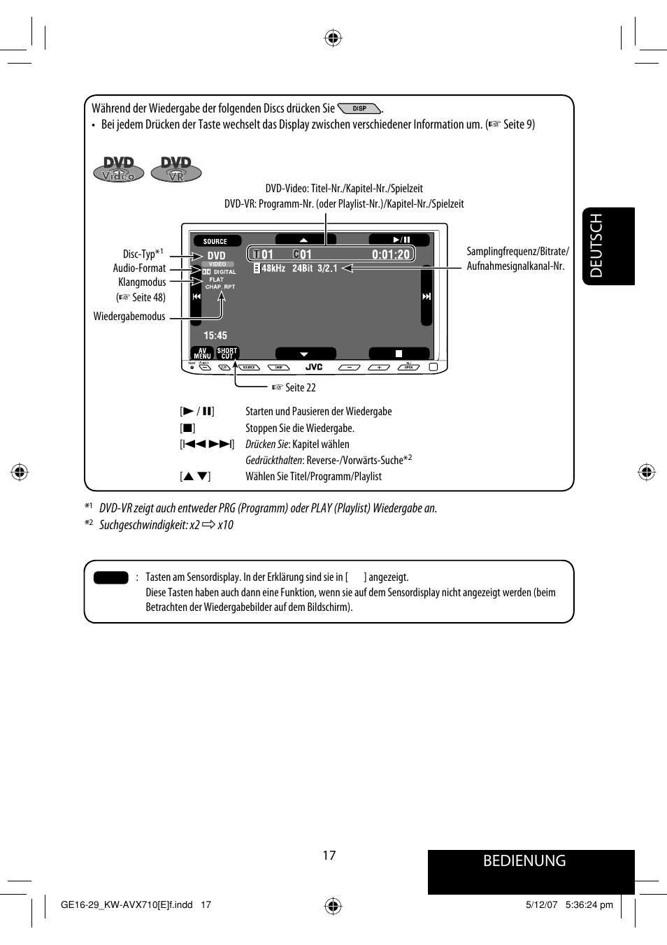 Bedienung, Deutsch | JVC KW-AVX710  EU User Manual | Page 89 / 291