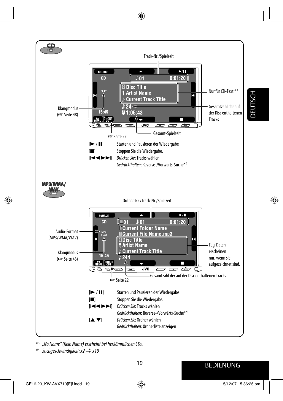 Bedienung, Deutsch | JVC KW-AVX710  EU User Manual | Page 91 / 291