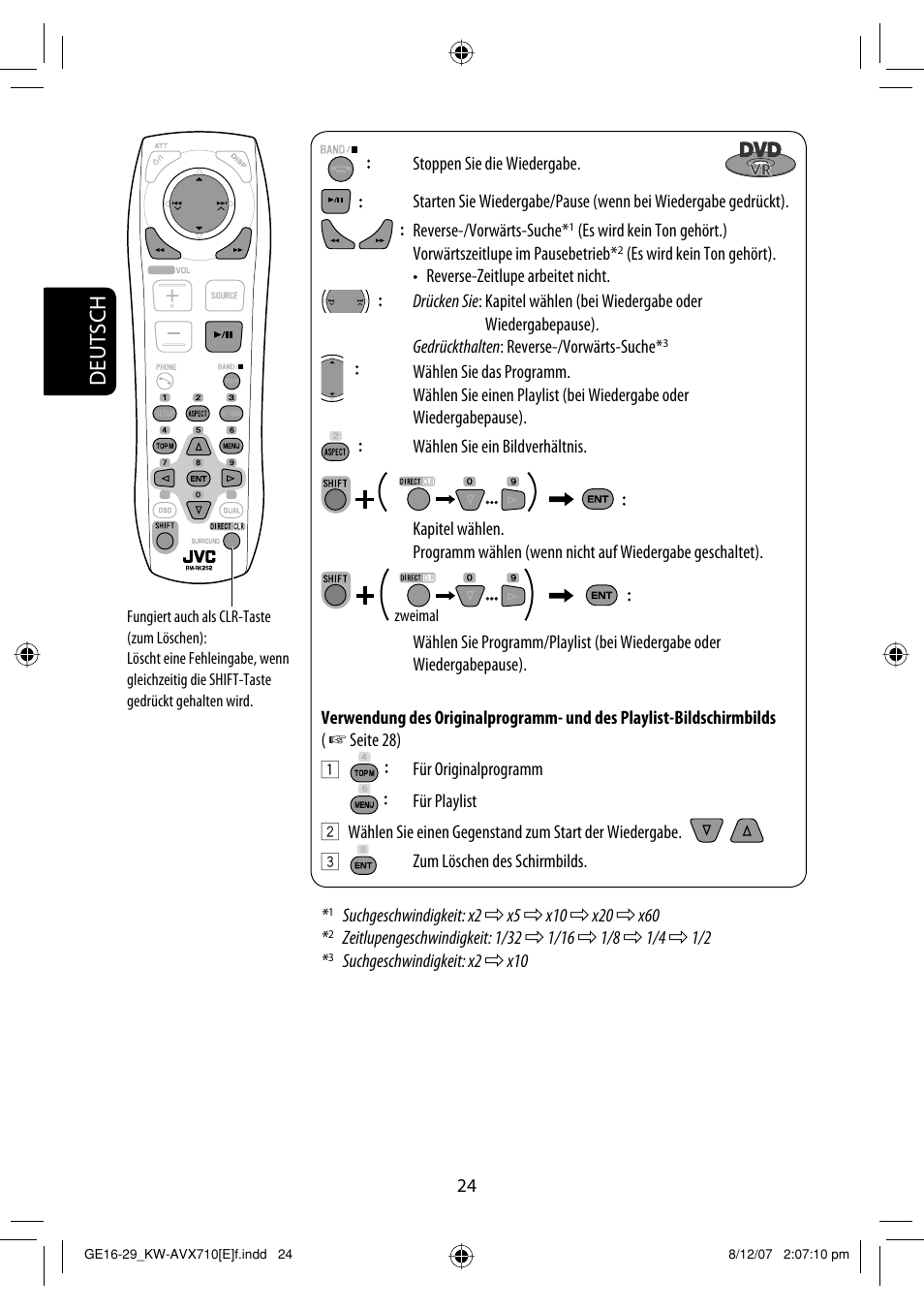 Deutsch | JVC KW-AVX710  EU User Manual | Page 96 / 291