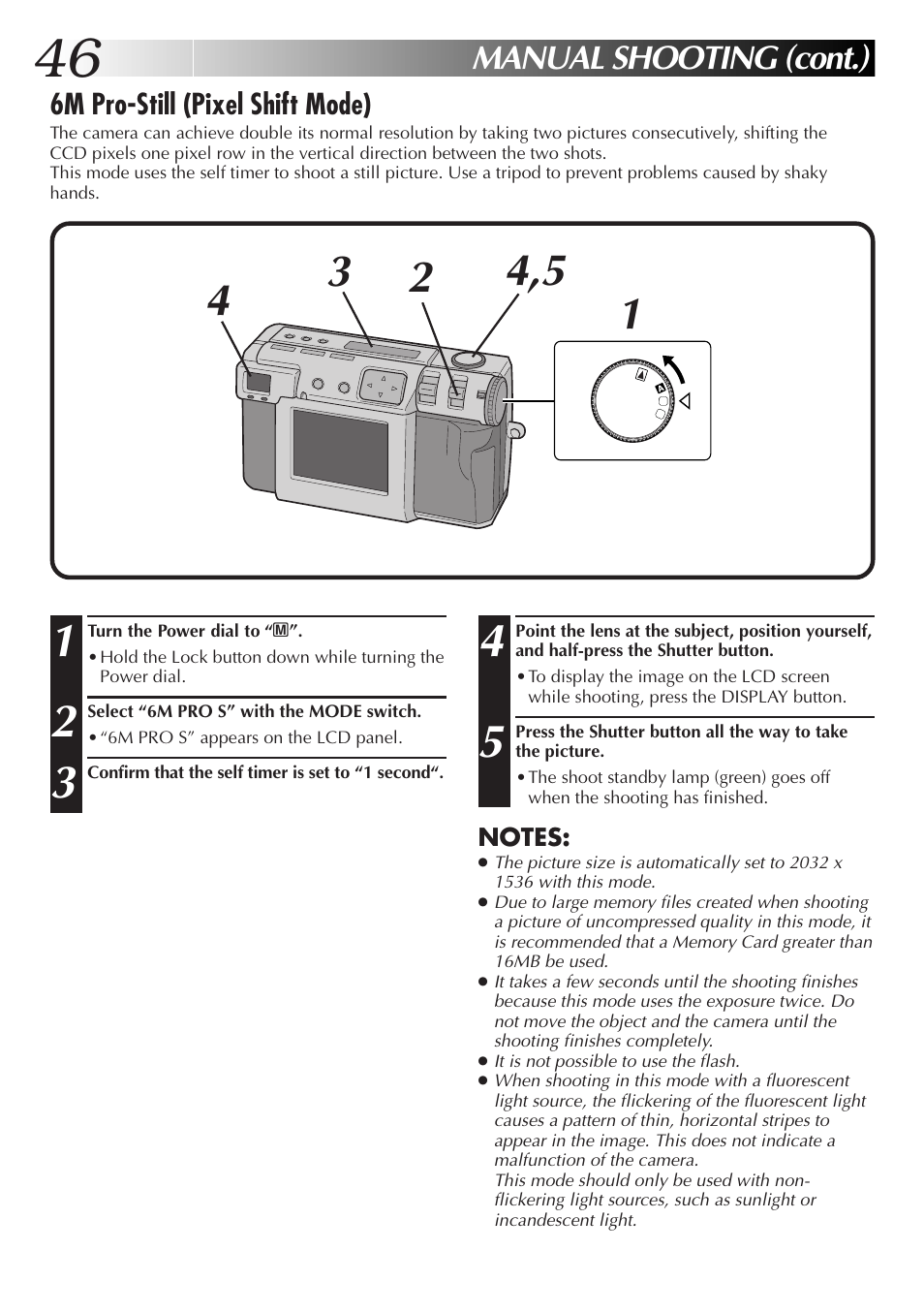 Manual shooting (cont.) | JVC GC X 3 User Manual | Page 46 / 96