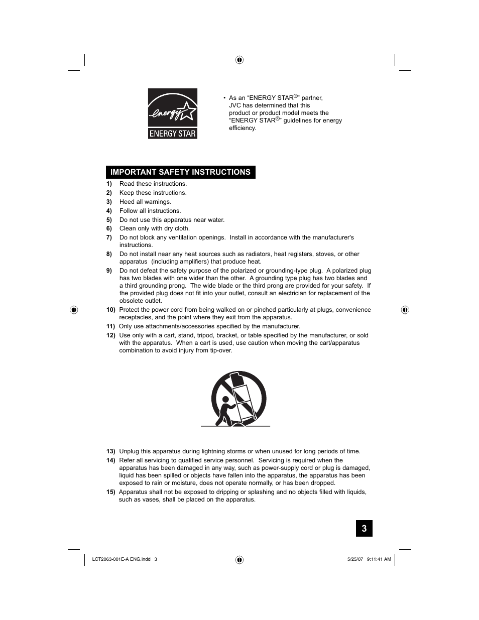 JVC HD-70A478 User Manual | Page 3 / 88