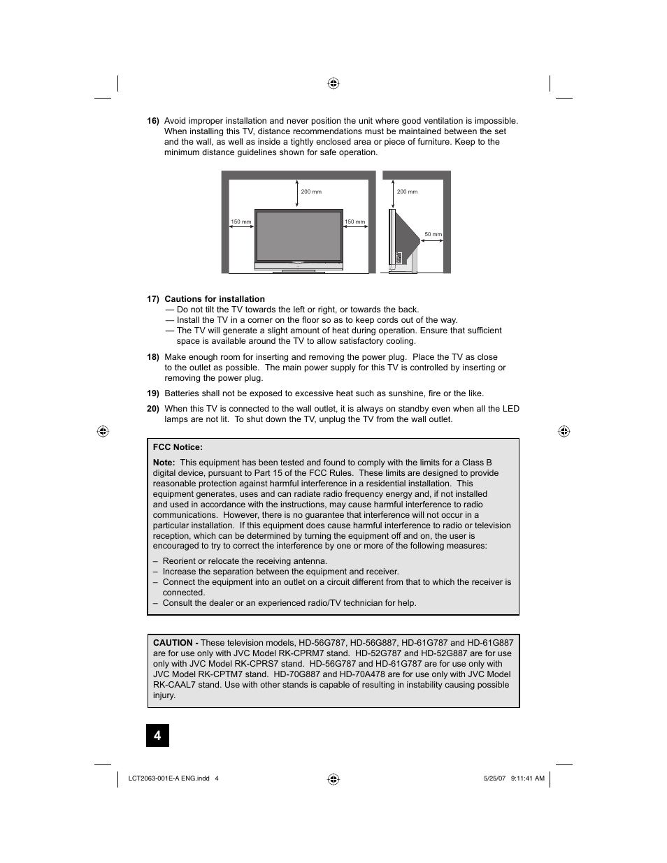 JVC HD-70A478 User Manual | Page 4 / 88