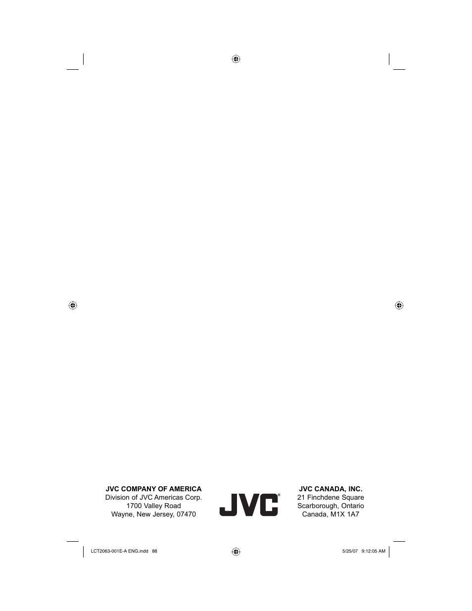 JVC HD-70A478 User Manual | Page 88 / 88