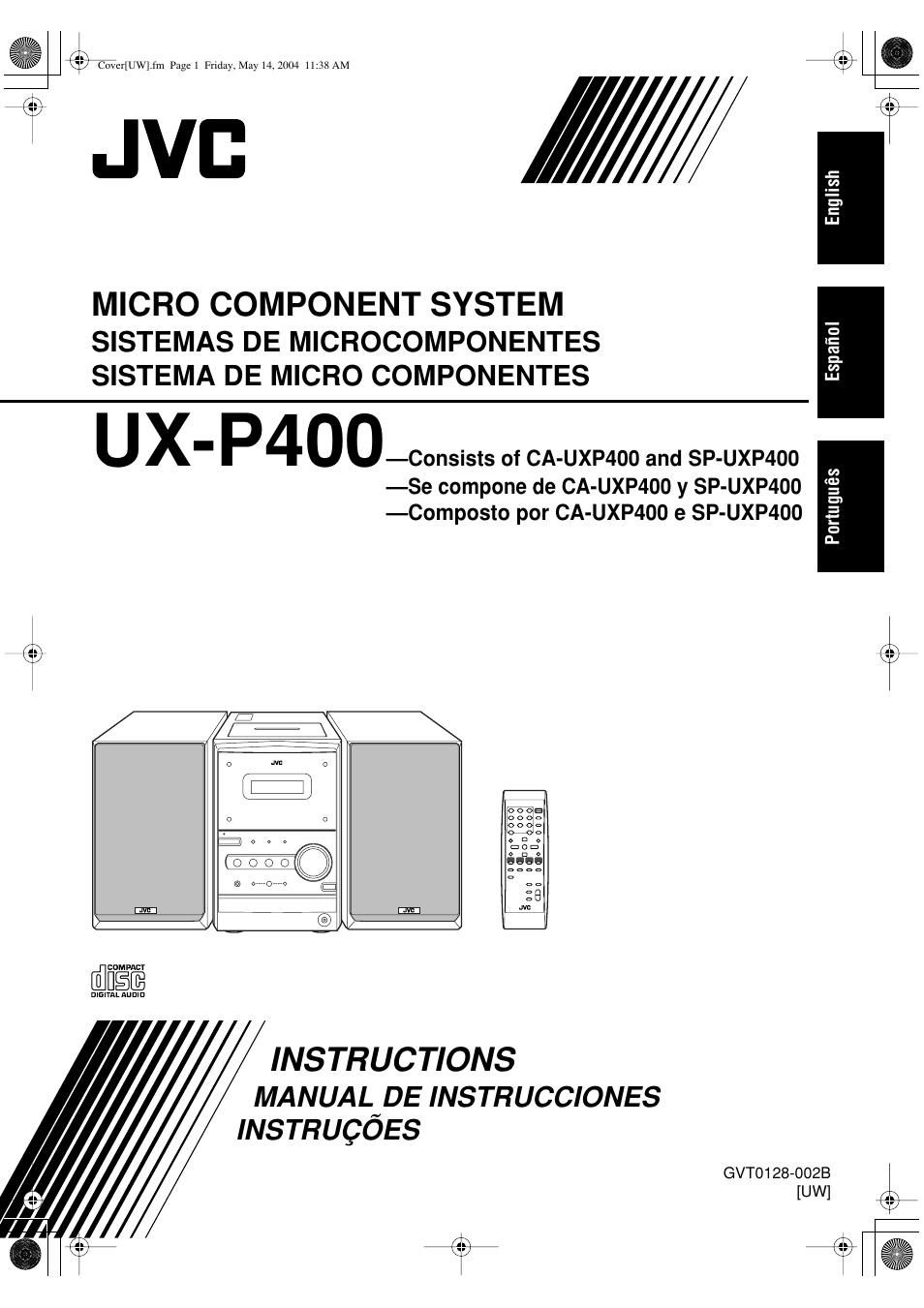 JVC UX-P400 User Manual | 80 pages