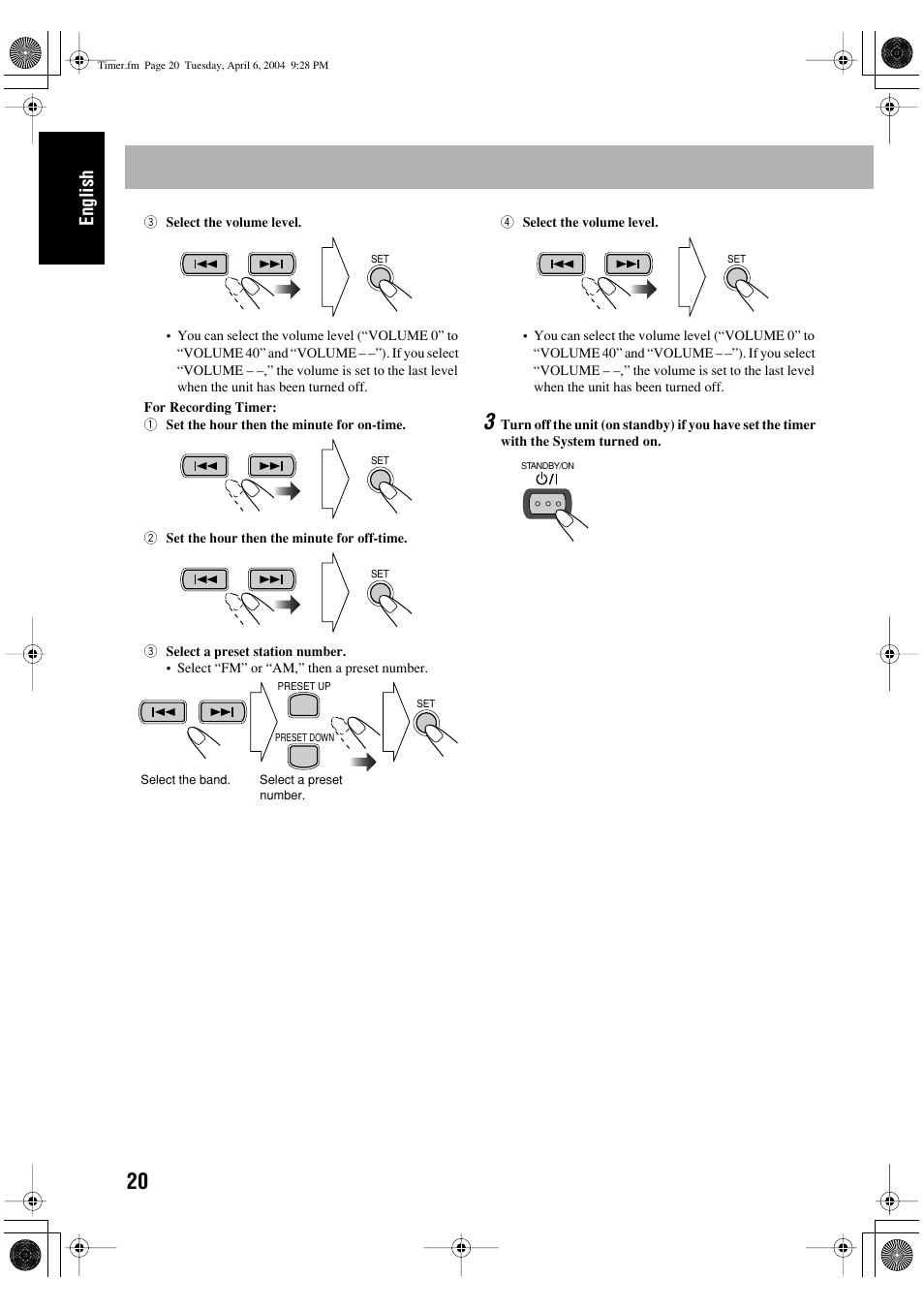 English | JVC UX-P400 User Manual | Page 24 / 80