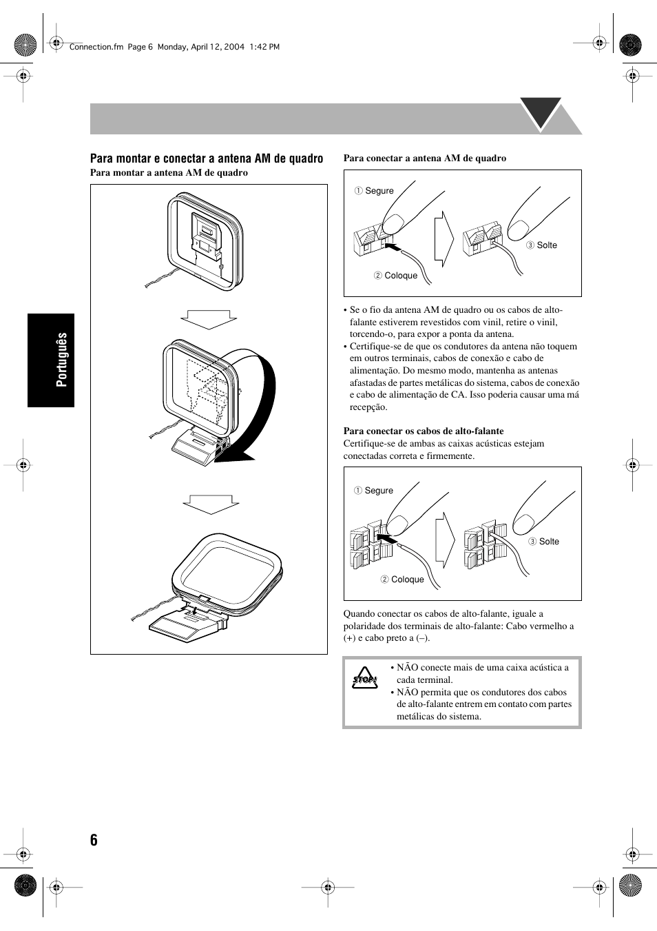 Português | JVC UX-P400 User Manual | Page 58 / 80