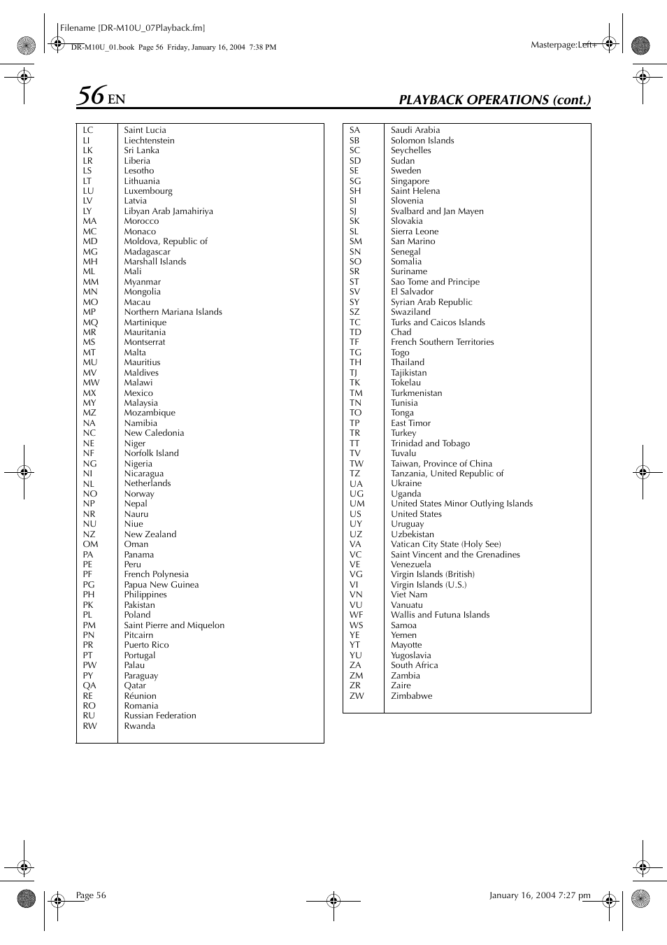 JVC DR-M10 User Manual | Page 56 / 112