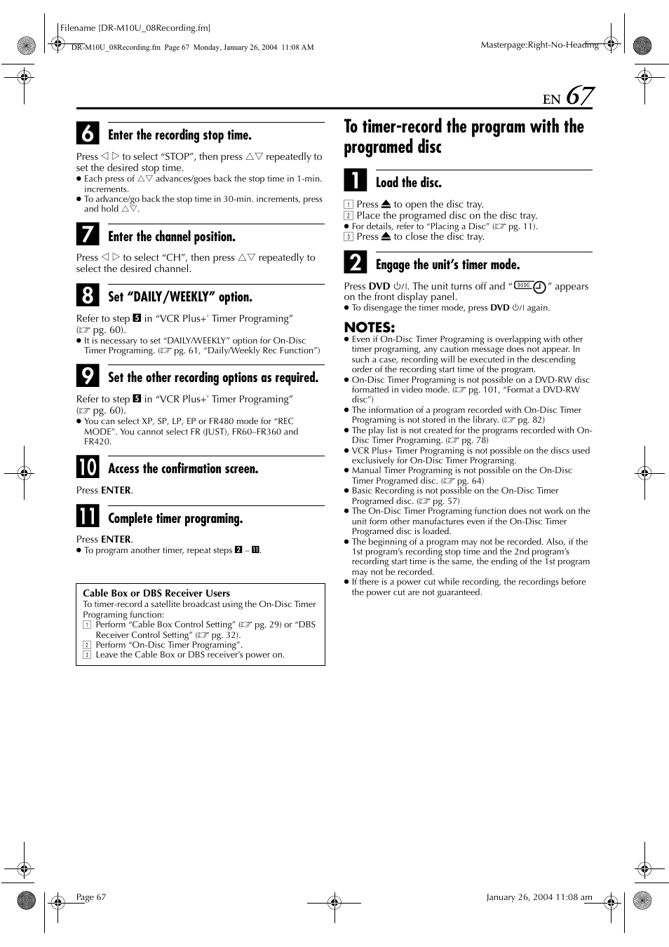 JVC DR-M10 User Manual | Page 67 / 112