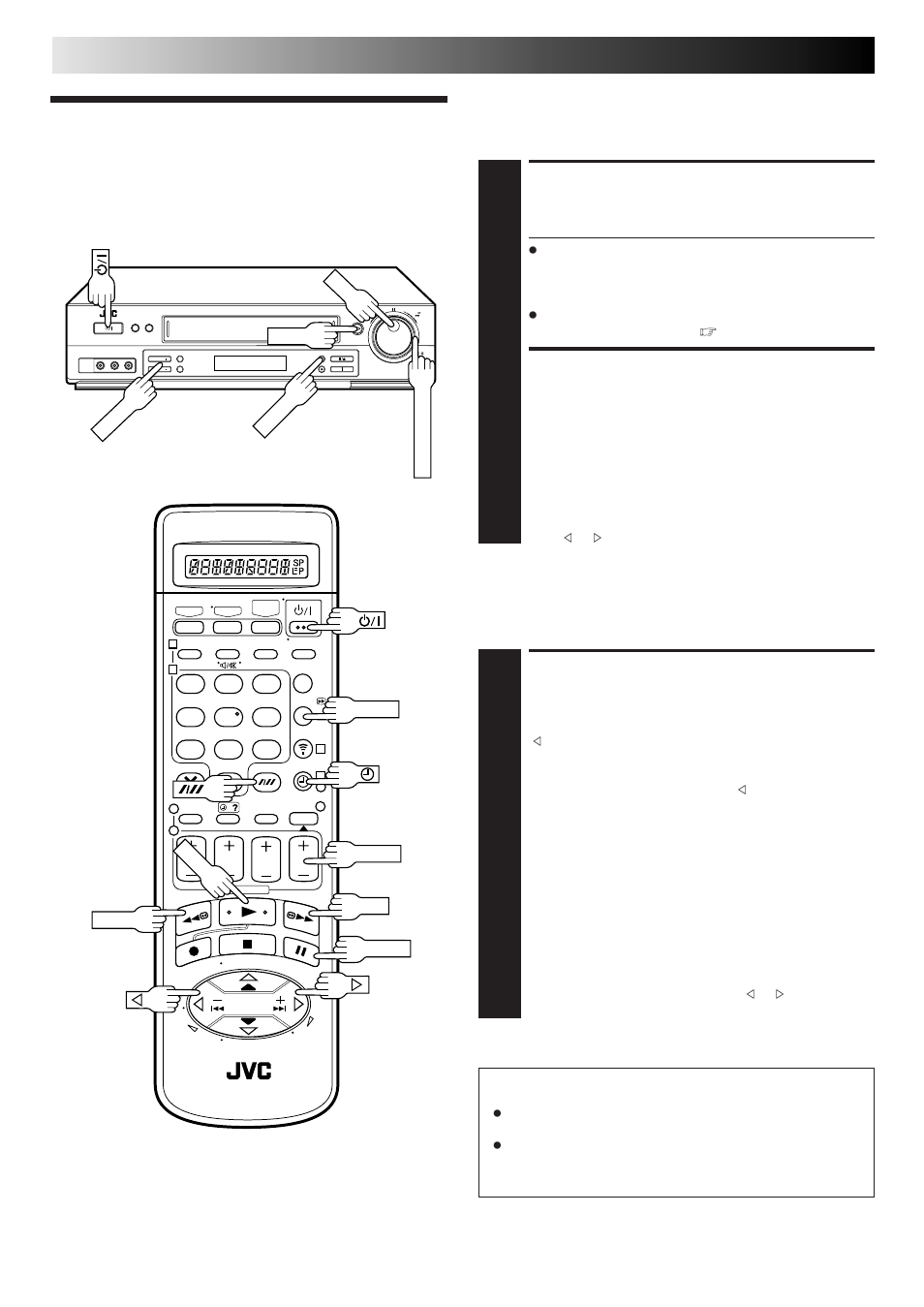 Playback features, Activate slow-motion playback, Pause during playback | Activate frame-by-frame playback, Playback (cont.), Slow motion, Still picture/frame-by-frame playback, Attention | JVC DD868EU User Manual | Page 14 / 68