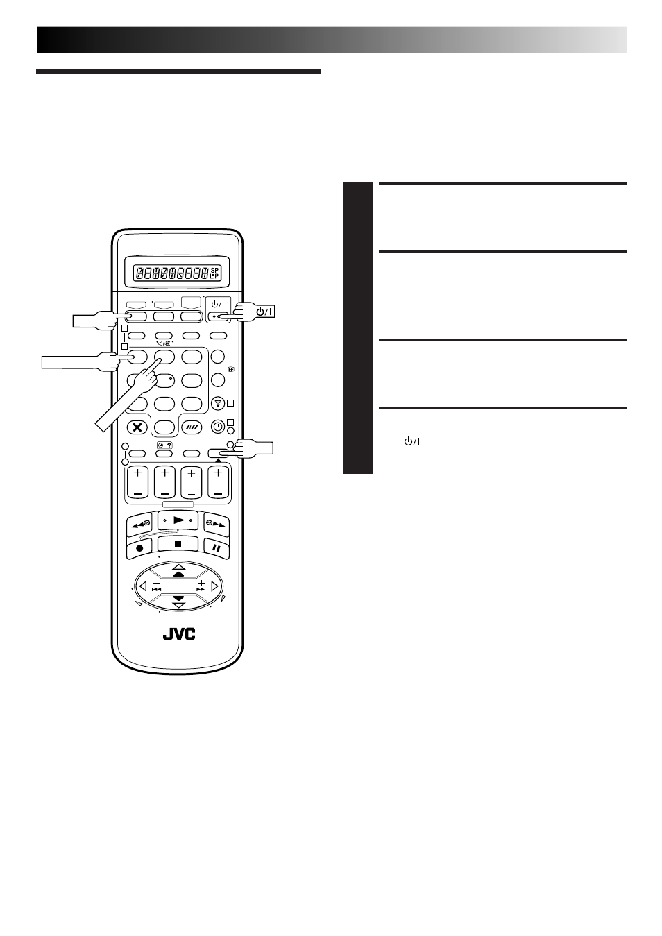 Remote control functions, Remove power supply, Set remote control code | Re-supply power, Turn the recorder on, Special features, Remote a/b code switching | JVC DD868EU User Manual | Page 33 / 68