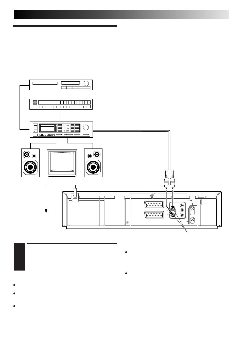 Connecting/ using a stereo system, Make connections, Cautions | JVC DD868EU User Manual | Page 47 / 68