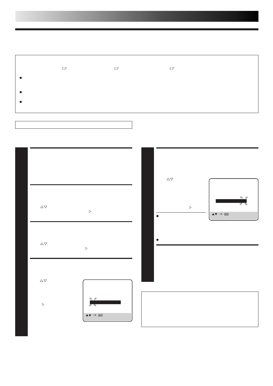 Setup, Access main menu screen, Access initial set screen | Access guide prog set screen, Enter guide prog number, Enter receiving channel position number, Return to normal screen, Subsidiary settings (cont.), Guide program number set | JVC DD868EU User Manual | Page 58 / 68