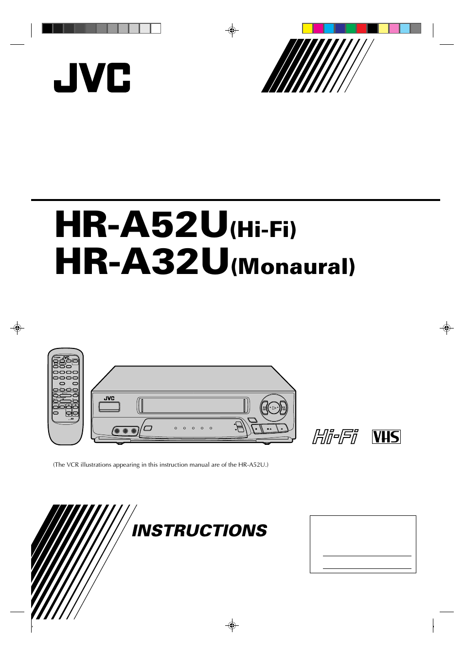 JVC HR-A52U(Hi-Fi) User Manual | 40 pages