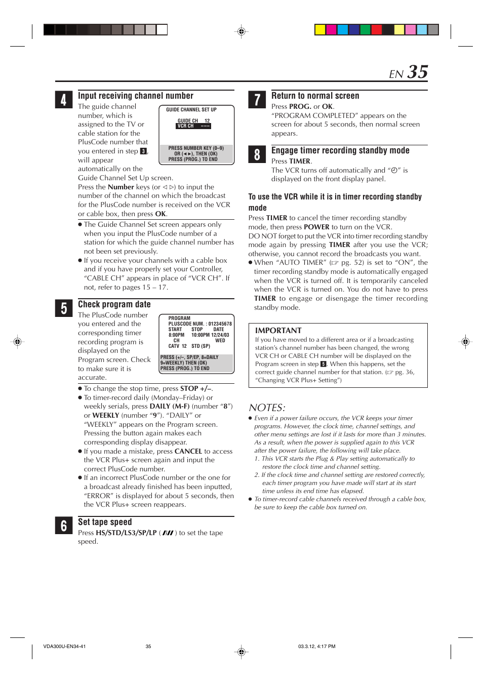 JVC SR-VDA300U User Manual | Page 35 / 80