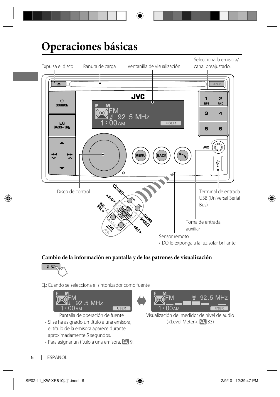 Operaciones básicas | JVC GET0661-001A User Manual | Page 56 / 151