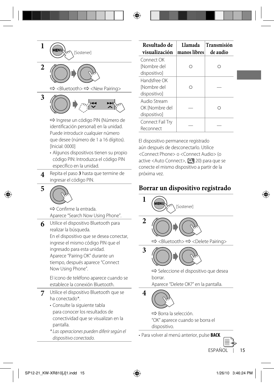 Borrar un dispositivo registrado | JVC GET0661-001A User Manual | Page 65 / 151