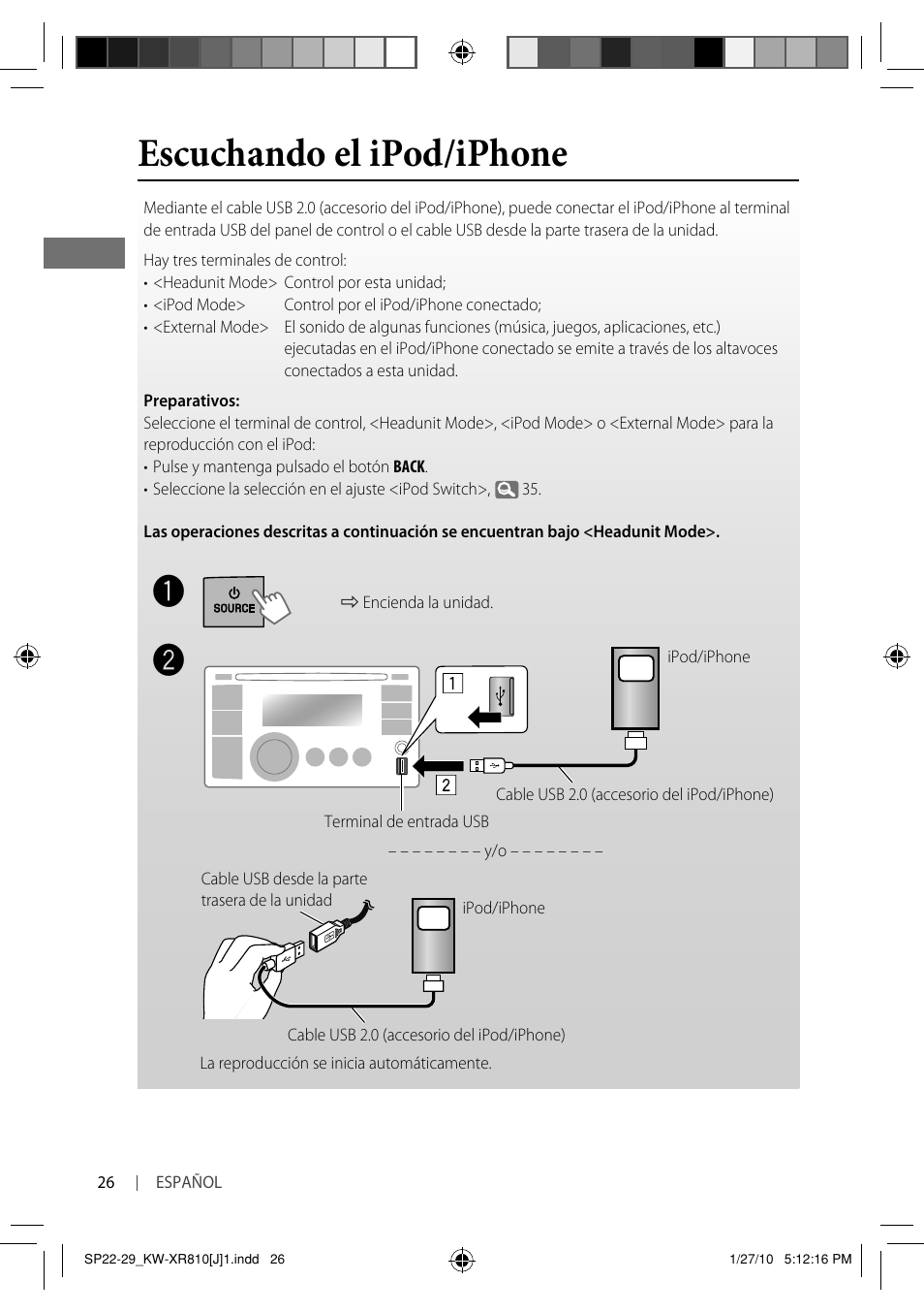 Escuchando el ipod/iphone | JVC GET0661-001A User Manual | Page 76 / 151