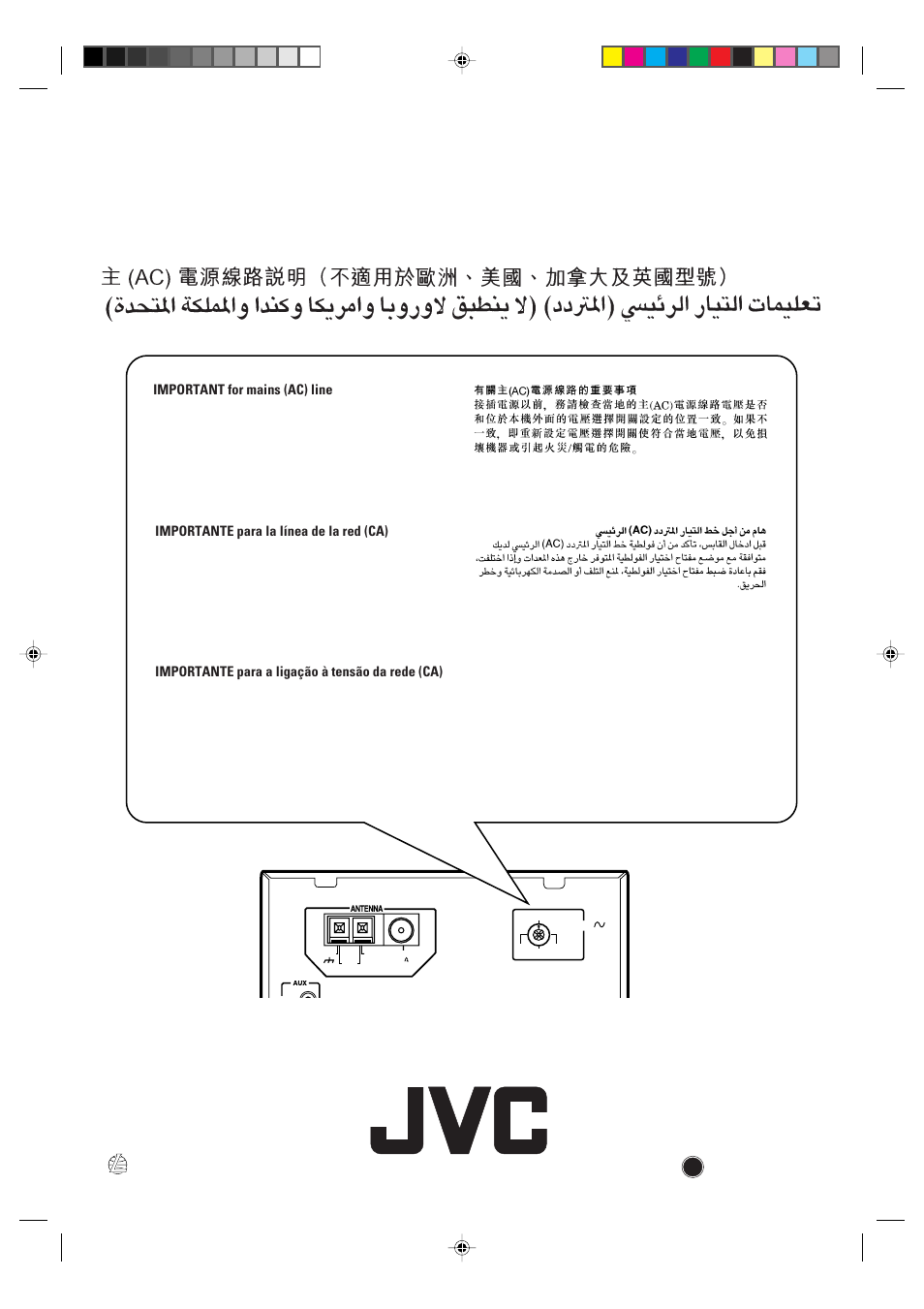 1198jtmmdwjem en, sp, pr, ch, ar | JVC CA-MD70 User Manual | Page 2 / 54