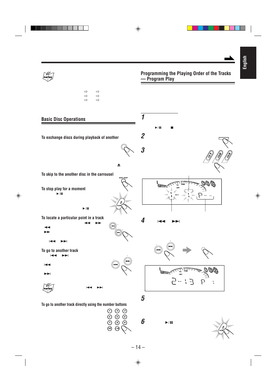 Basic disc operations | JVC CA-MXG68V User Manual | Page 19 / 40