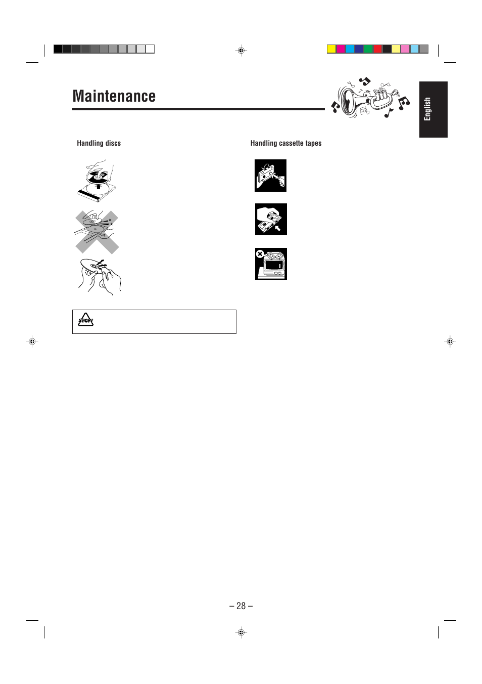 Maintenance | JVC CA-MXG68V User Manual | Page 33 / 40