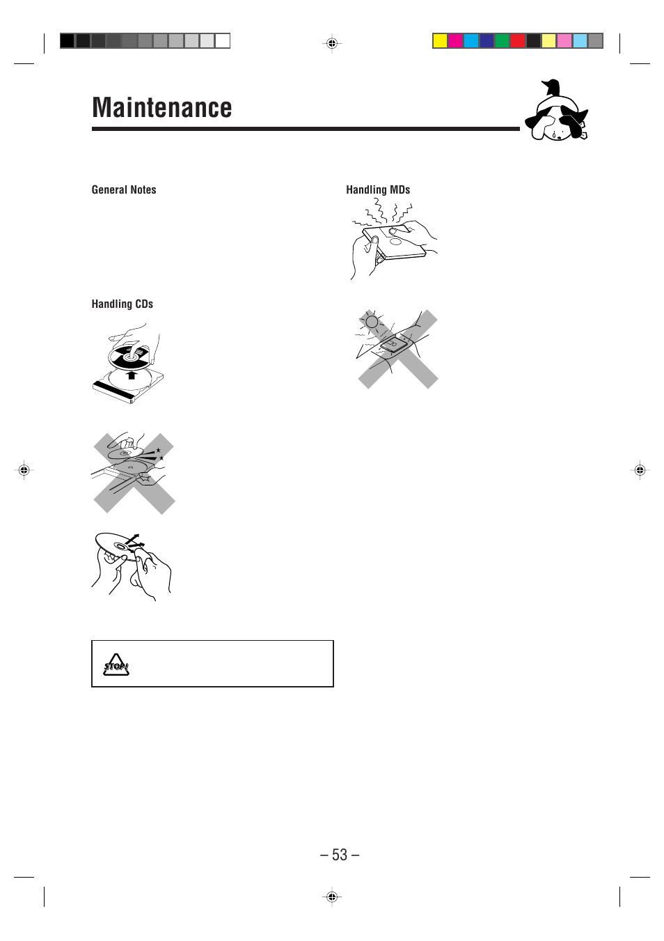 Maintenance | JVC CA-WMD90R User Manual | Page 58 / 64