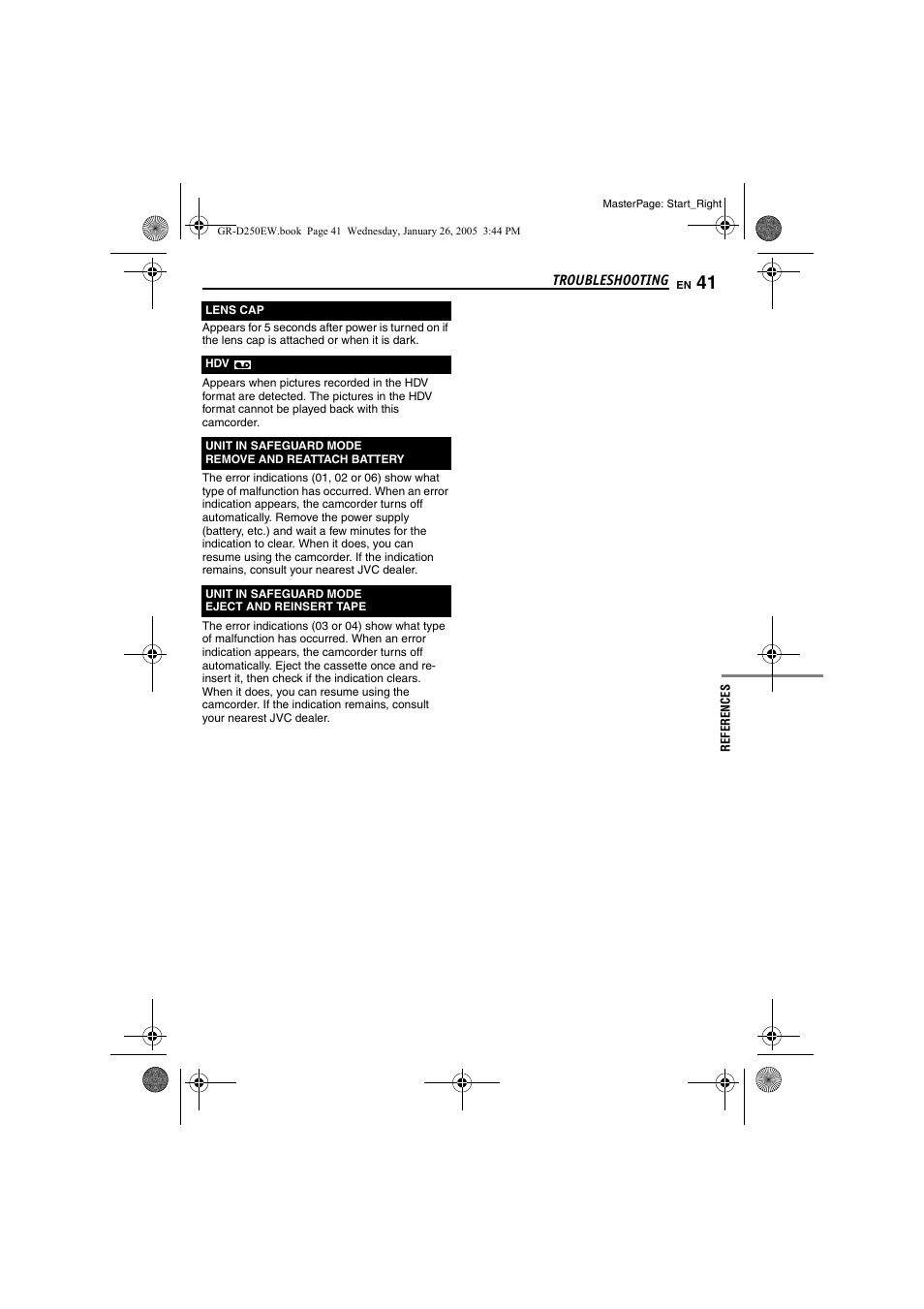 Pg. 41 | JVC GR-D250 User Manual | Page 41 / 48